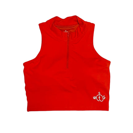 Half Zipper Cropped Top